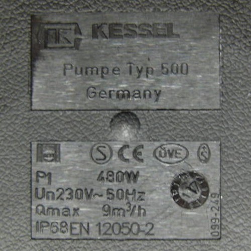 KESSEL AustauschPumpe KTP 500 Pumpfix S - 28001A